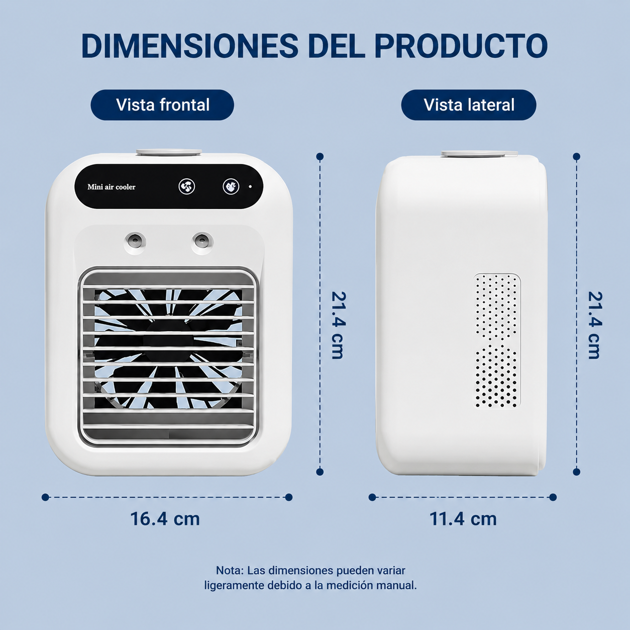 Mini Aire Acondicionado Portátil 3 en 1 ❄️