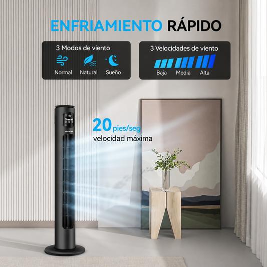 ❄️ Ventilador de Torre Inteligente AIGOSTAR 40" – Frescura Premium para tu Hogar