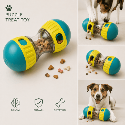 Brinquedo Interativo com Dispensador de Petiscos para Cães