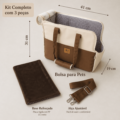 Bolso portador de hombro para perros pequeños, antideslizante, seguro, para viaje, asiento de coche para mascotas, cama acogedora para chihuahuas y gatos pequeños
