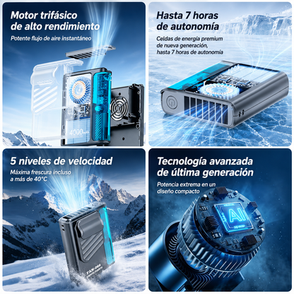Ventilador Portátil Lenovo para Cintura – Manos Libres