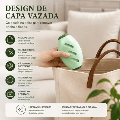 Removedor de Pelos e Fiapos Reutilizável – Lavável e Portátil
