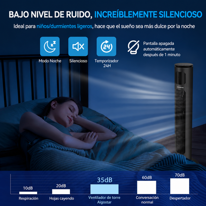 ❄️ Ventilador de Torre Inteligente AIGOSTAR 40" – Frescura Premium para tu Hogar