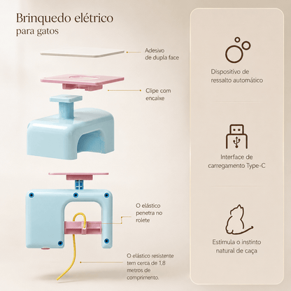 Brinquedo Interativo Elétrico para Gatos – Movimento Automático