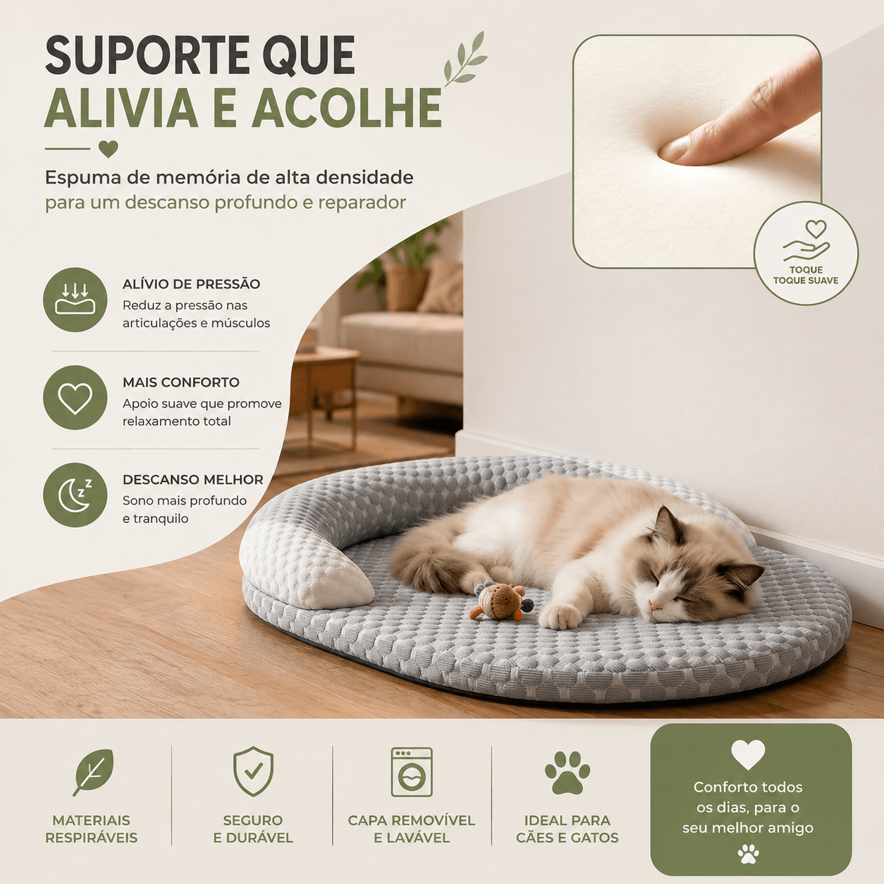 Cama Refrescante Premium para Cães e Gatos