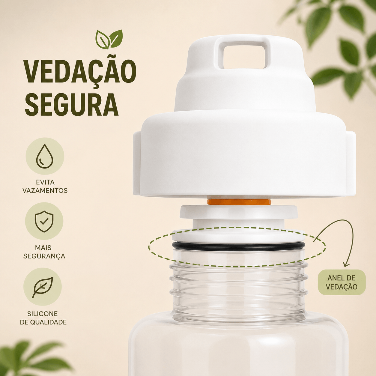 Garrafa Portátil 2 em 1 para Cães e Gatos – Água + Ração | 500ml