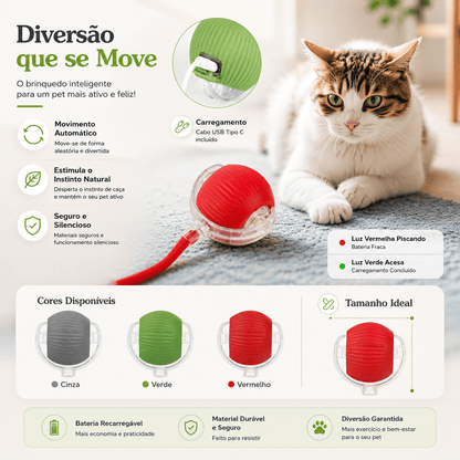 Bola Inteligente Interativa para Gatos