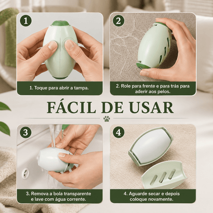 Removedor de Pelos e Fiapos Reutilizável – Lavável e Portátil