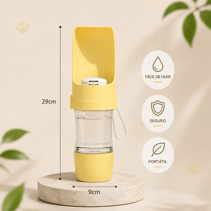 Garrafa Portátil 2 em 1 para Cães e Gatos – Água + Ração | 500ml