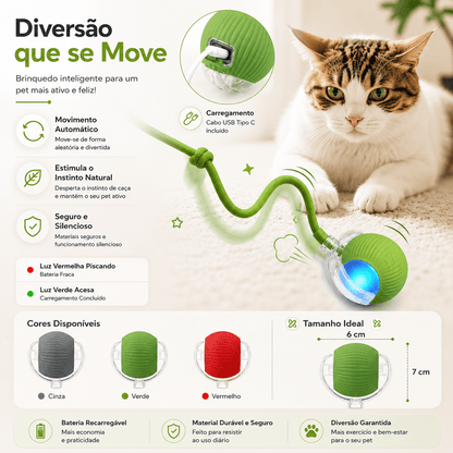 Bola Inteligente Interativa para Gatos
