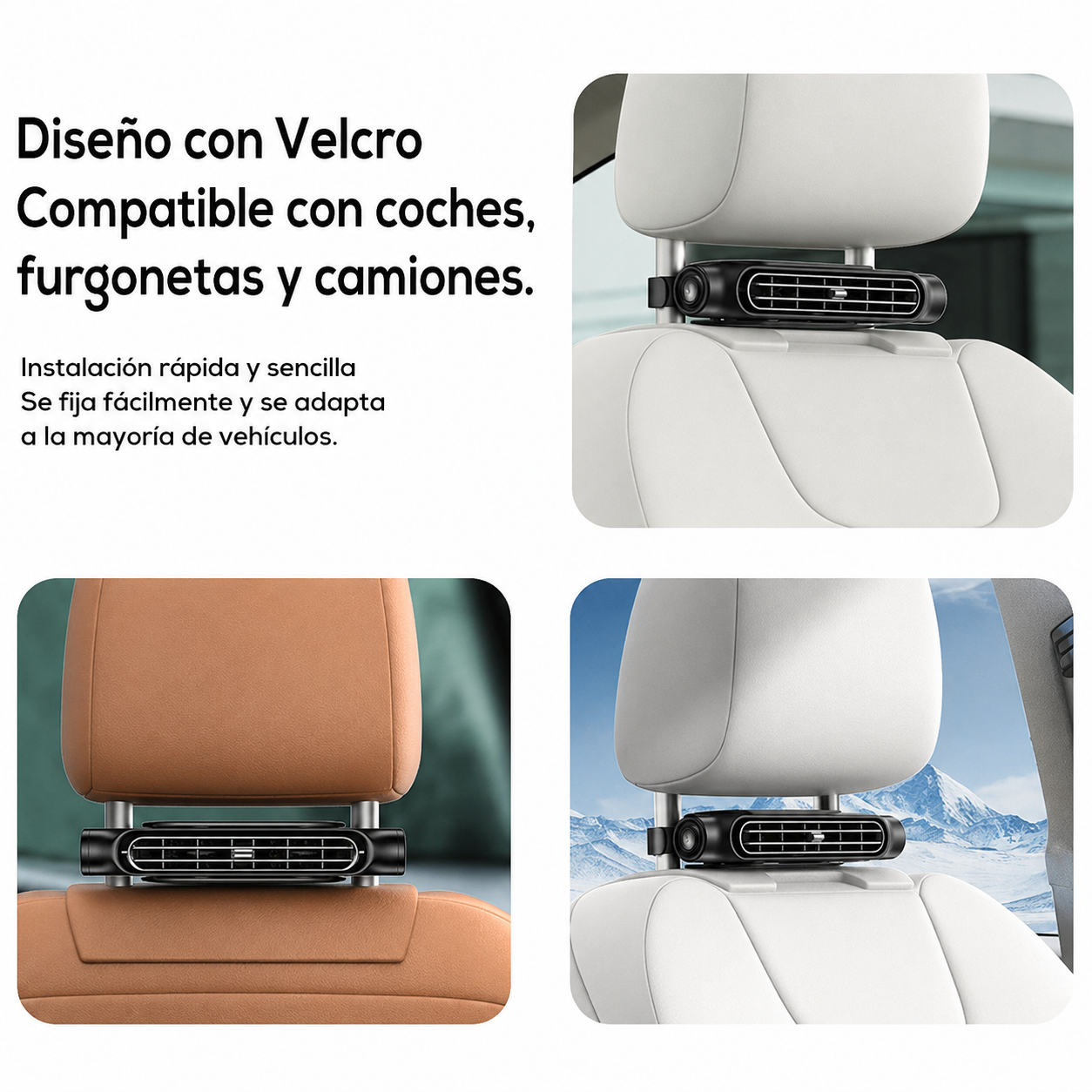 CoolRide Pro | Ventilador USB para Asiento de Coche