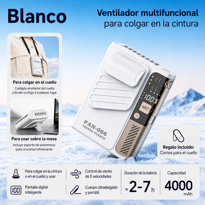 Ventilador Portátil Lenovo para Cintura – Manos Libres