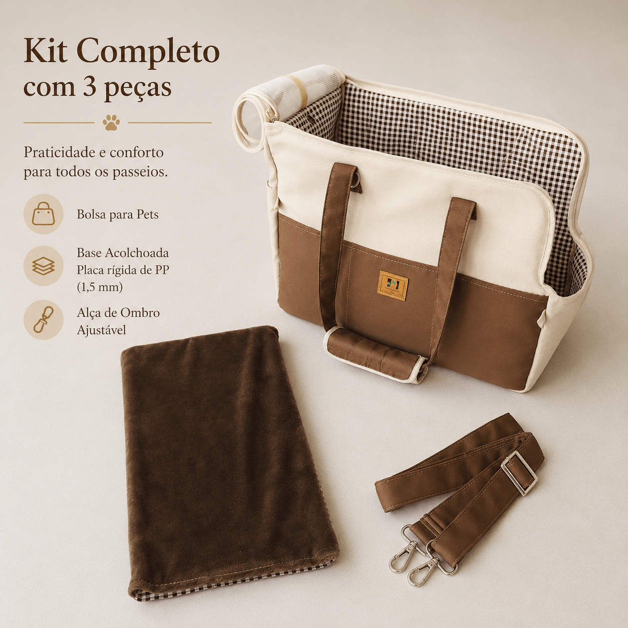 Bolso portador de hombro para perros pequeños, antideslizante, seguro, para viaje, asiento de coche para mascotas, cama acogedora para chihuahuas y gatos pequeños
